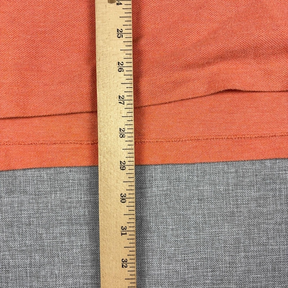 Vintage Ralph Lauren Polo Shirt Mens Large Orange Cotton Short Sleeve - Picture 9 of 16